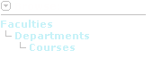 Arranged by faculties, departments and courses